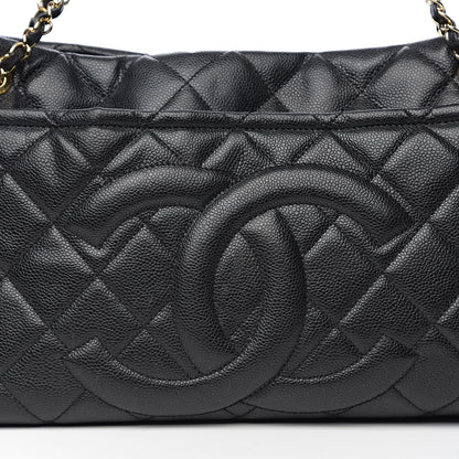 Chanel Caviar Quilted Timeless CC Soft Tote Black 7 of 9