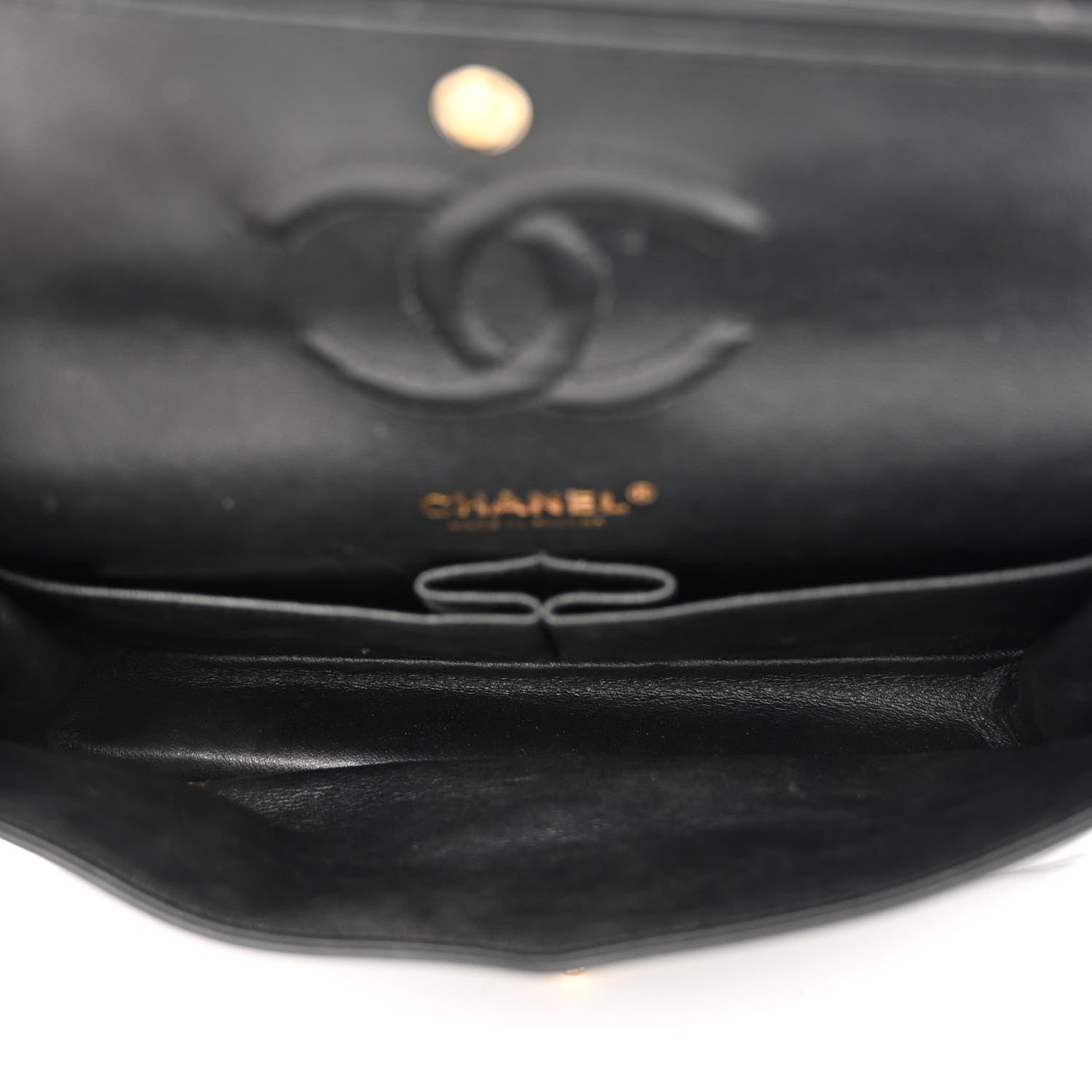 Chanel Patent Quilted Medium Double Flap Black 5 of 15