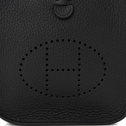 Hermes Taurillon Clemence Zigzag Evelyne TPM Caban Black Bleu Zellige Indigo 8 of 11