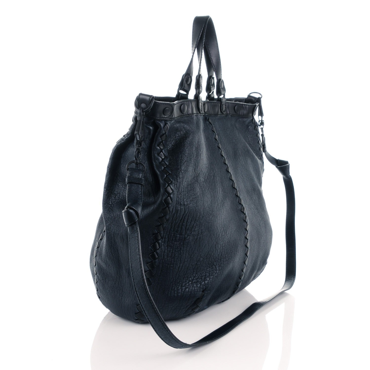 Bottega Veneta Lambskin Intrecciato Tote Celeste 3 of 8