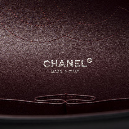 Chanel Lambskin Chevron Quilted Jumbo Double Flap Black 8 of 11