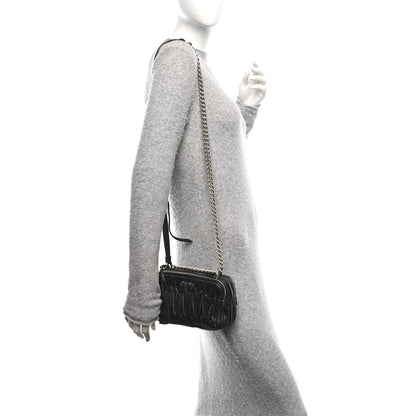 Miu Miu Nappa Matelasse Camera Bag Black 2 of 9