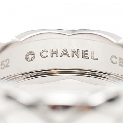 Chanel 18K White Gold Small Coco Crush Ring 52 6 4 of 8