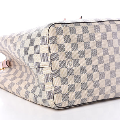 Louis Vuitton Damier Azur Neonoe MM Eau De Rose 5 of 9