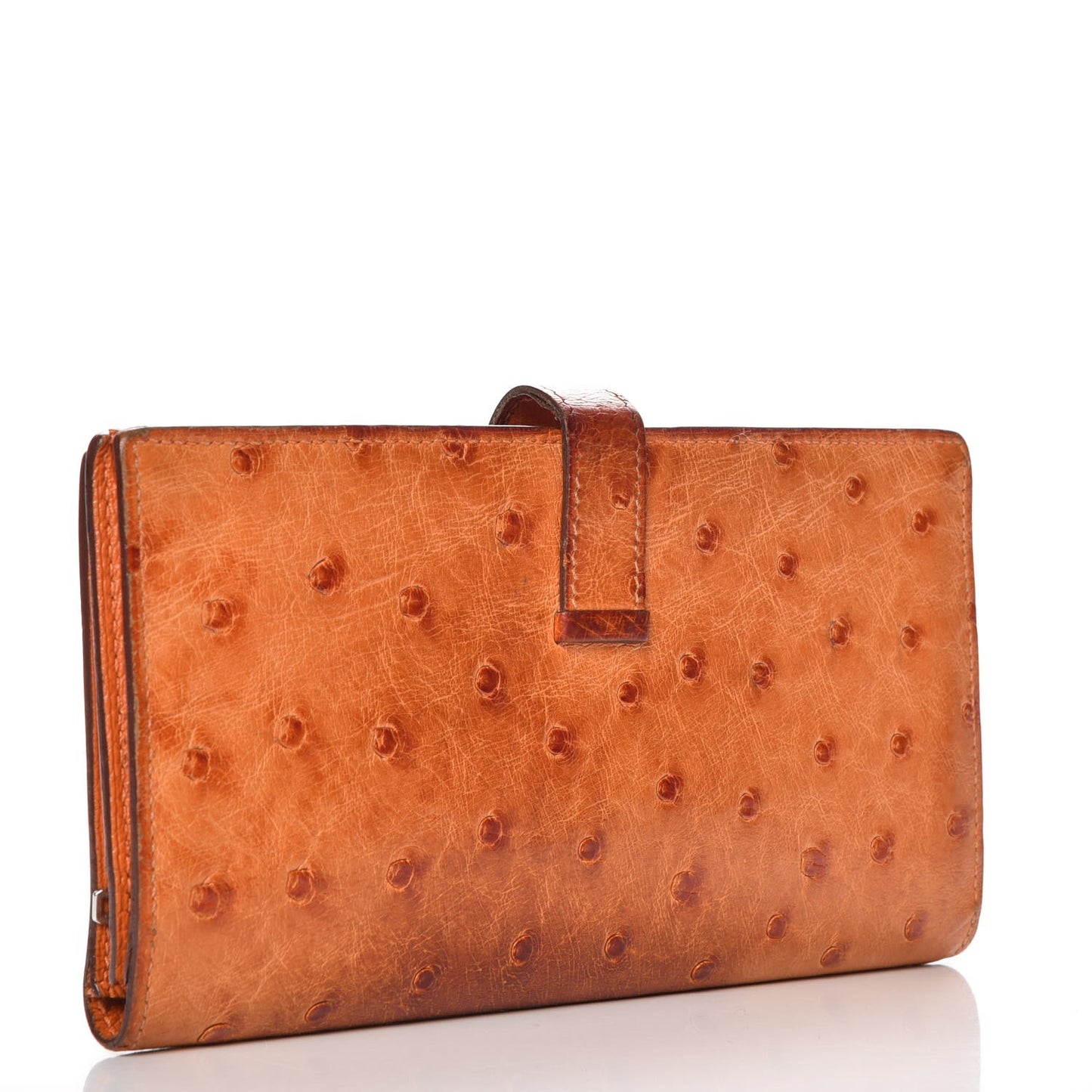 Ostrich Bearn Gusset Wallet Orange