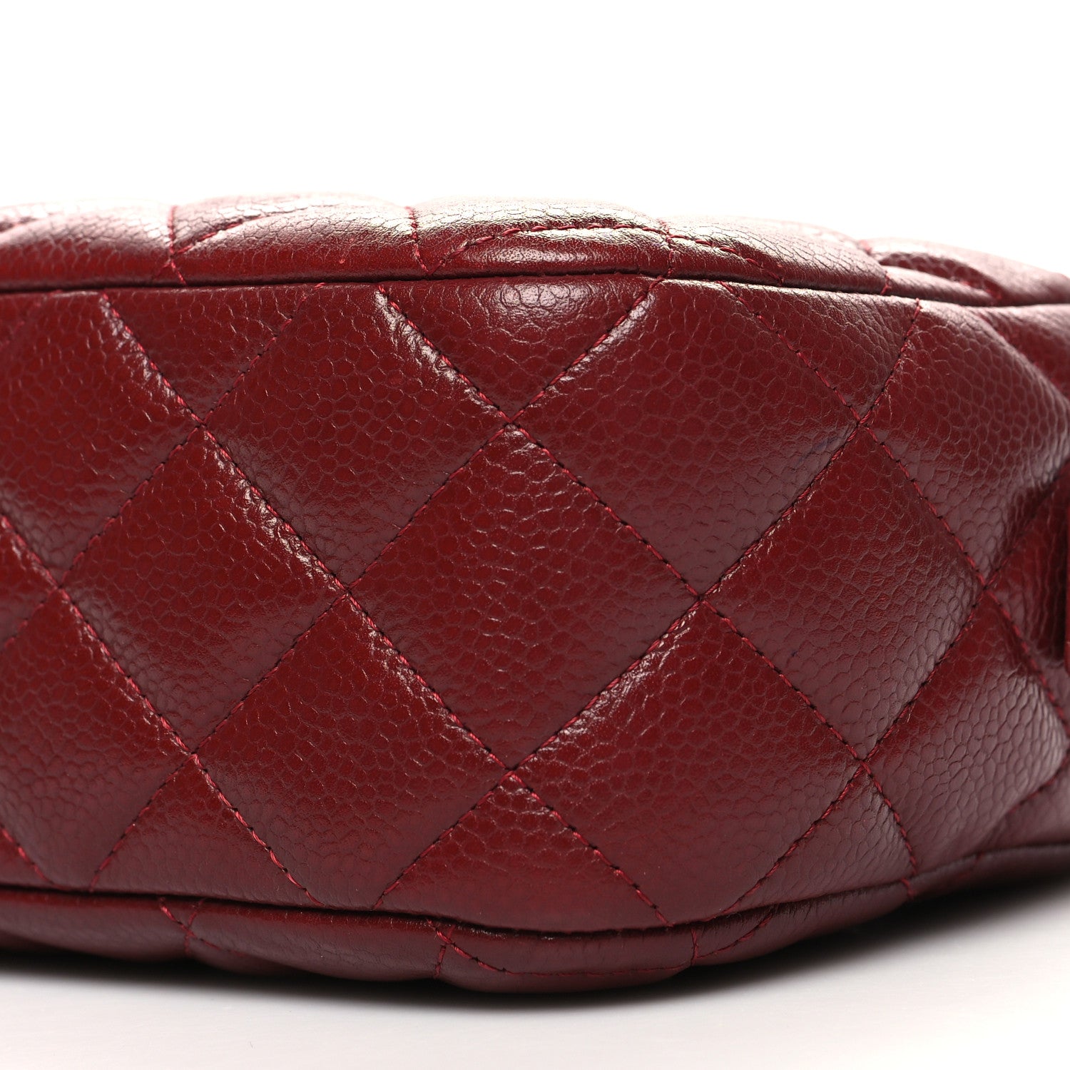 Chanel Caviar Quilted Camera Case Burgundy 10 of 13