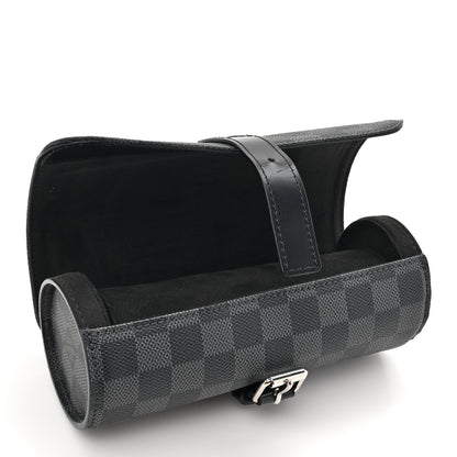 Louis Vuitton Damier Graphite 3 Watch Travel Case 7 of 8
