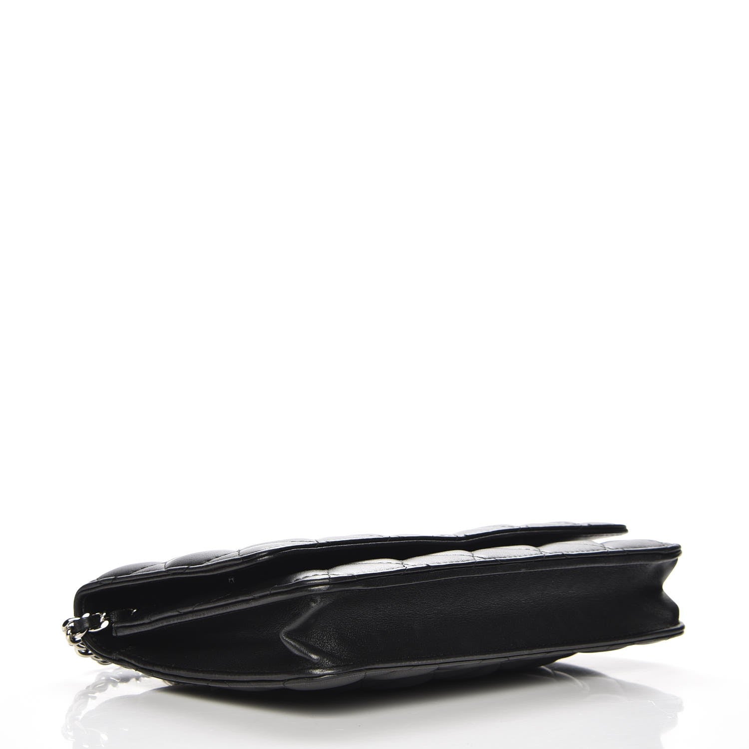 Chanel Lambskin Quilted Wallet On Chain WOC Black 4 of 8
