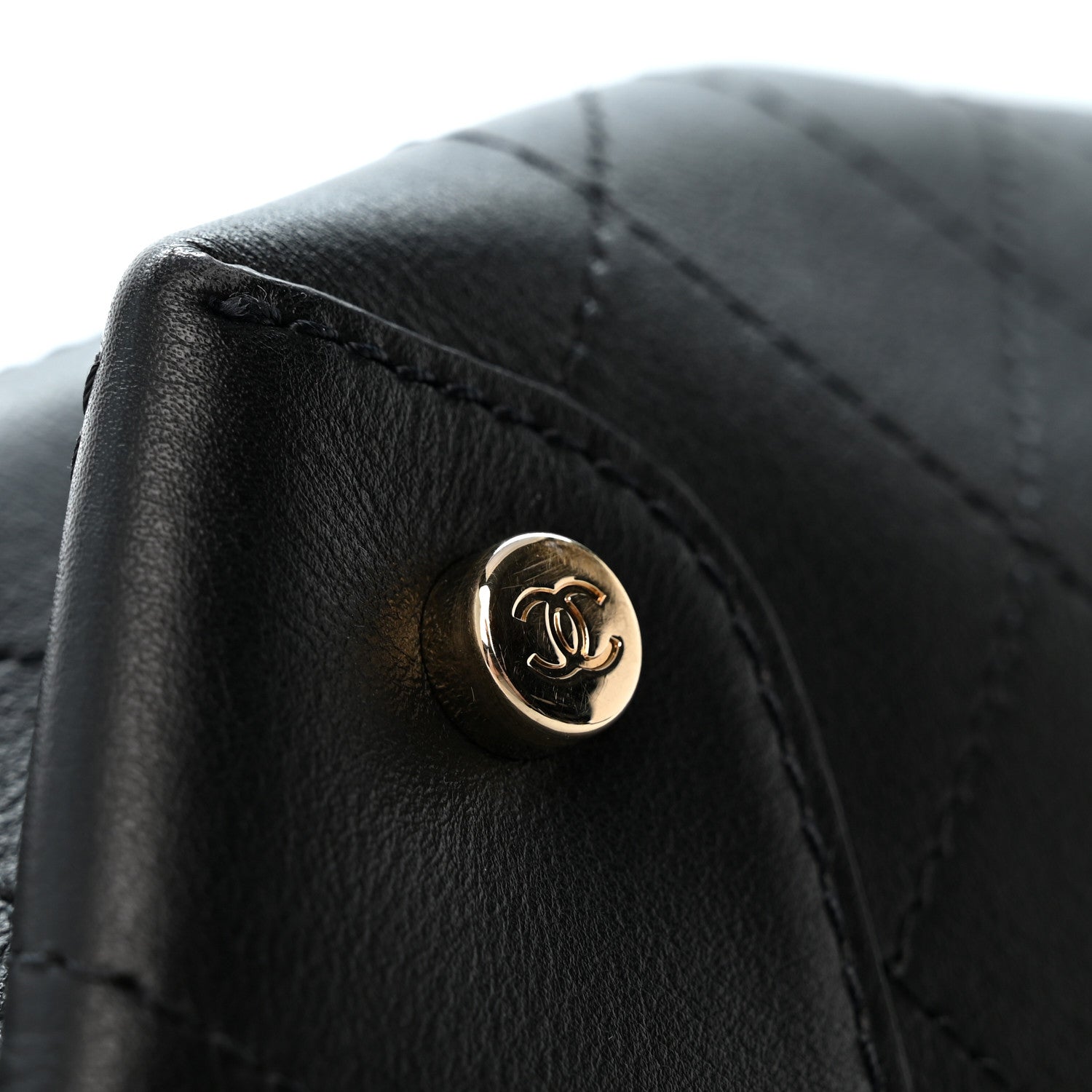 Chanel Calfskin Serial Shopper Tote Black 12 of 14