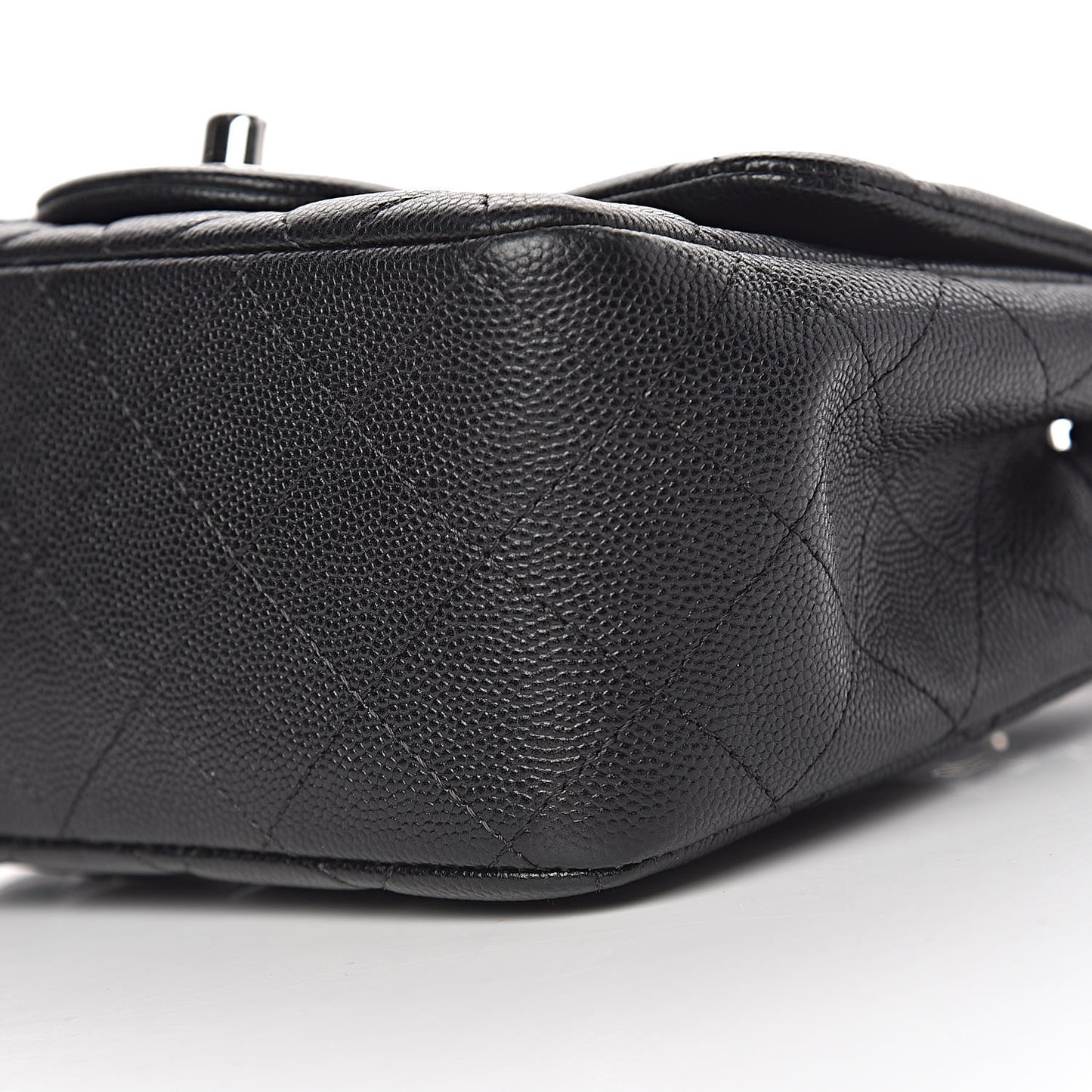 Caviar Quilted Mini Square Flap Black
