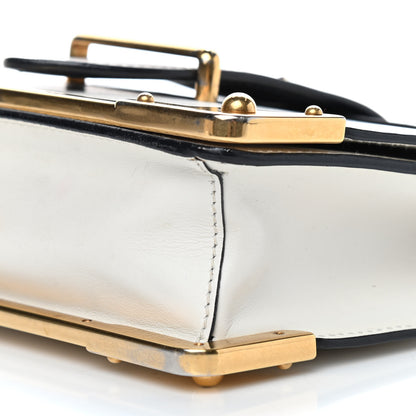 Prada City Calf Saffiano Cahier Bag Talco Black 8 of 12