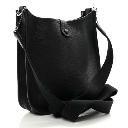 Hermes Taurillon Clemence Evelyne TPM Black 3 of 10