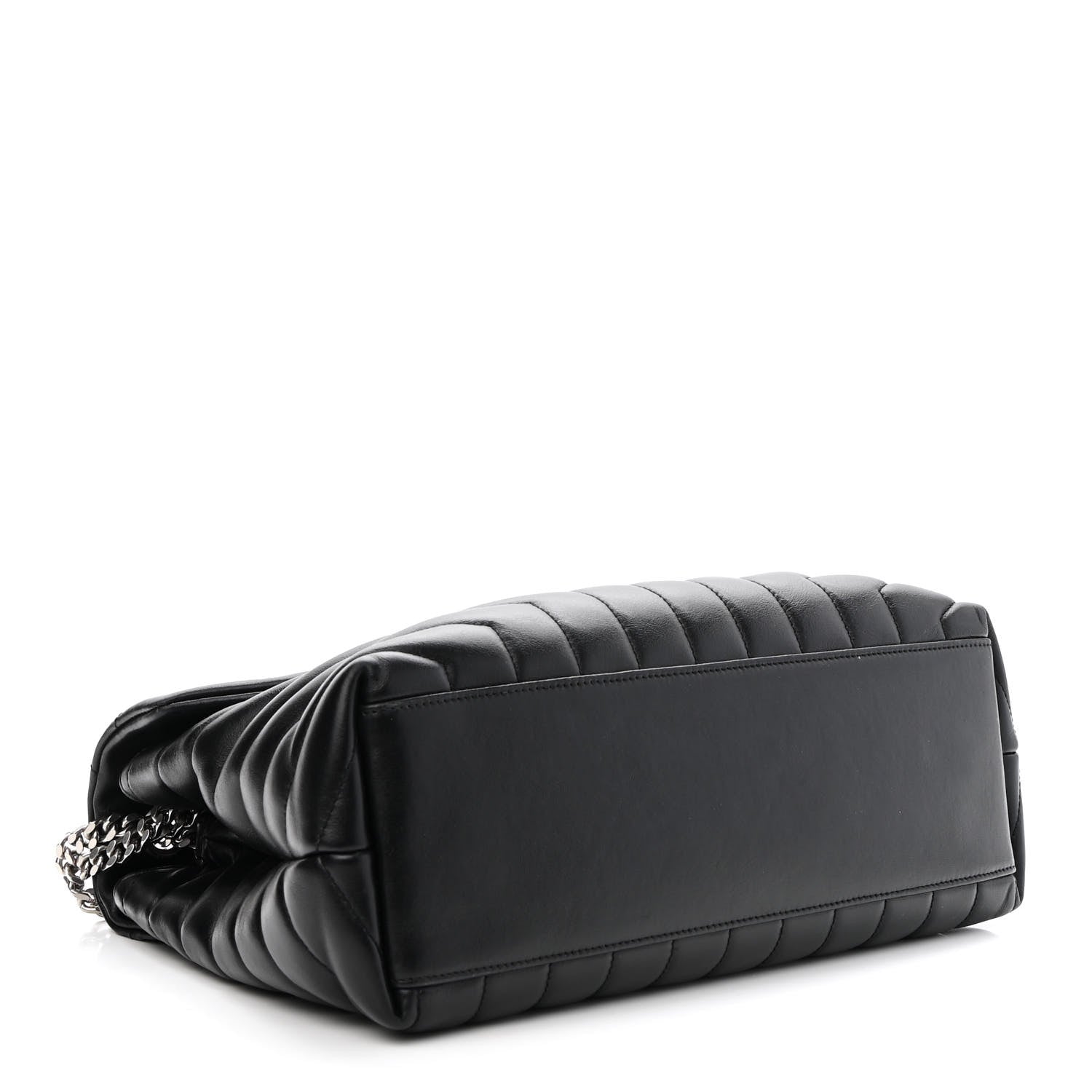 Saint Laurent Calfskin Y Quilted Monogram Medium Loulou Chain Satchel Black 4 of 9