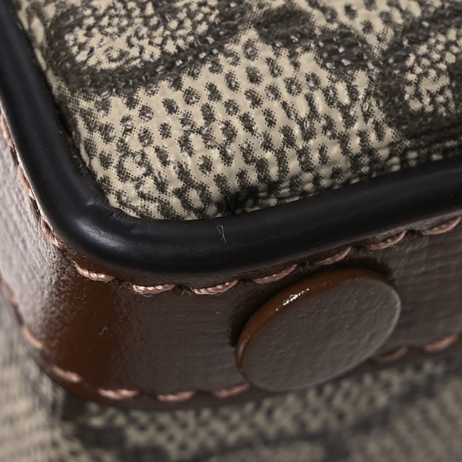 Gucci GG Supreme Monogram Mini Horsebit 1955 Shoulder Bag Beige Brown Sugar 13 of 14