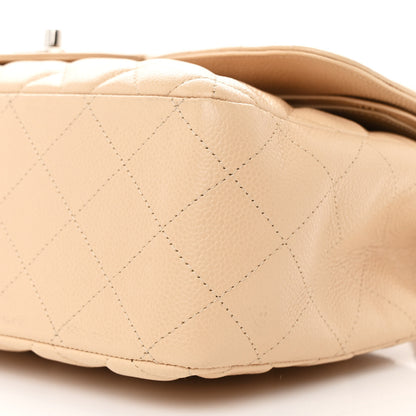 Chanel Caviar Quilted Jumbo Double Flap Beige 10 of 10