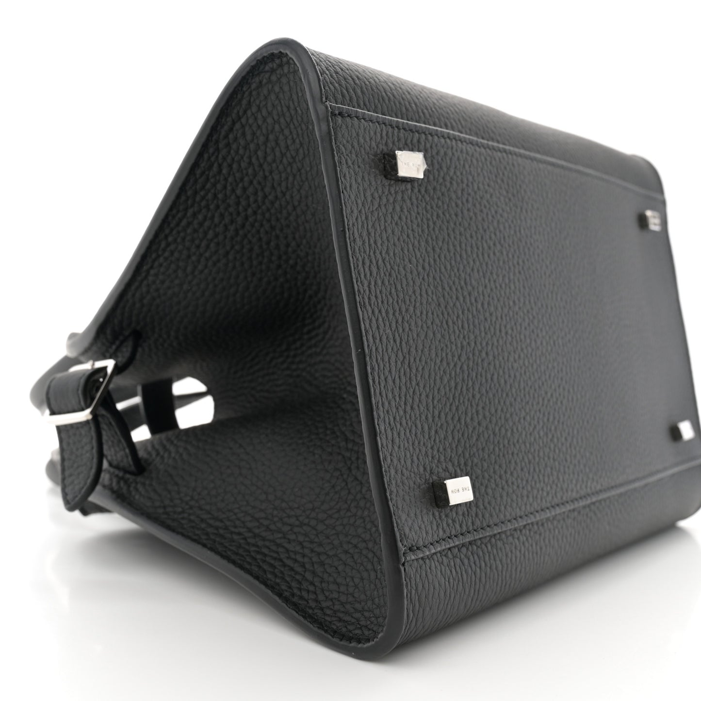 Grained Calfskin Soft Margaux 10 Bag Black