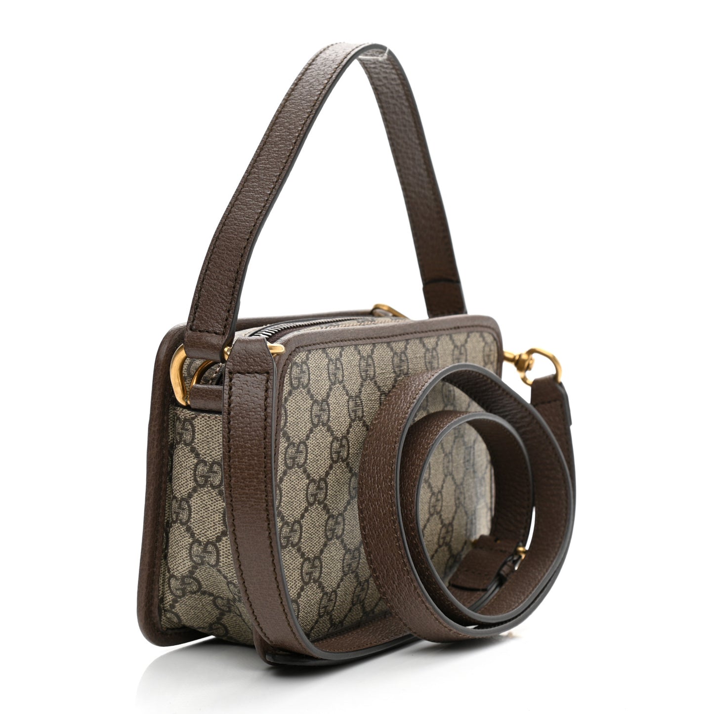 GG Supreme Monogram Web Ophidia Crossbody Bag Beige New Acero
