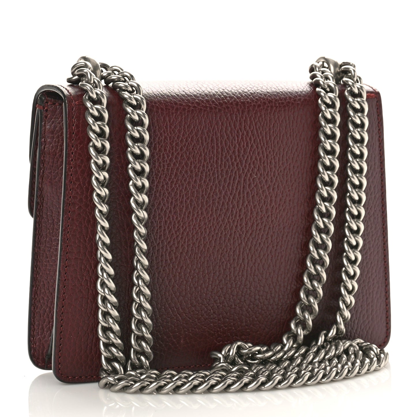 Dollar Calfskin Crystal Mini Dionysus Shoulder Bag Vintage Bordeaux