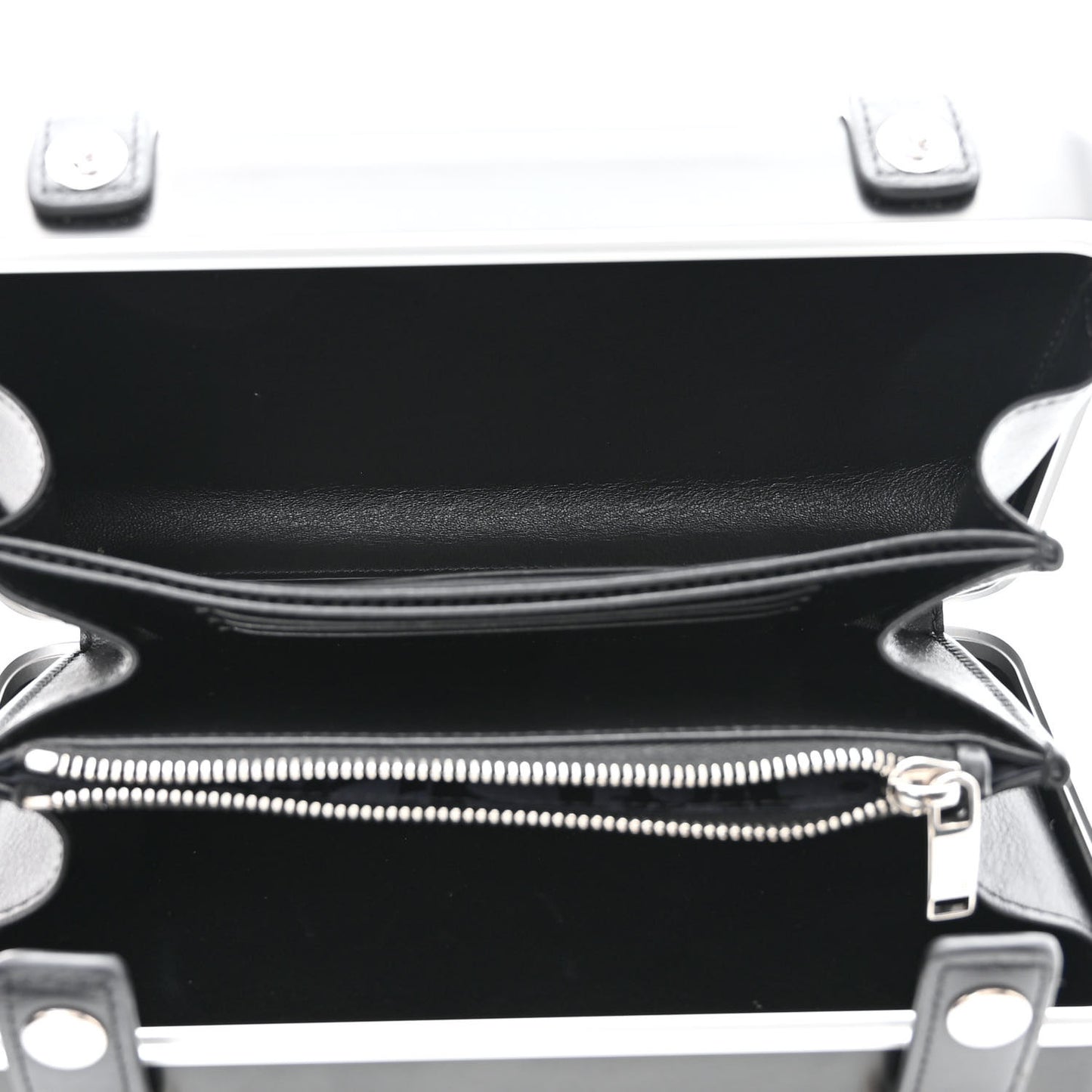 X RIMOWA Aluminum Personal Clutch On Strap Black