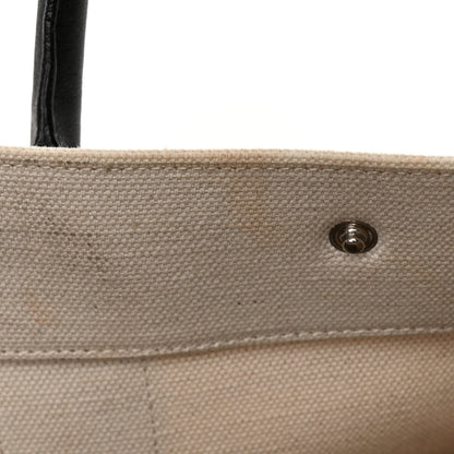 Saint Laurent Linen Calfskin Small Rive Gauche Tote Greggio Natural 11 of 11