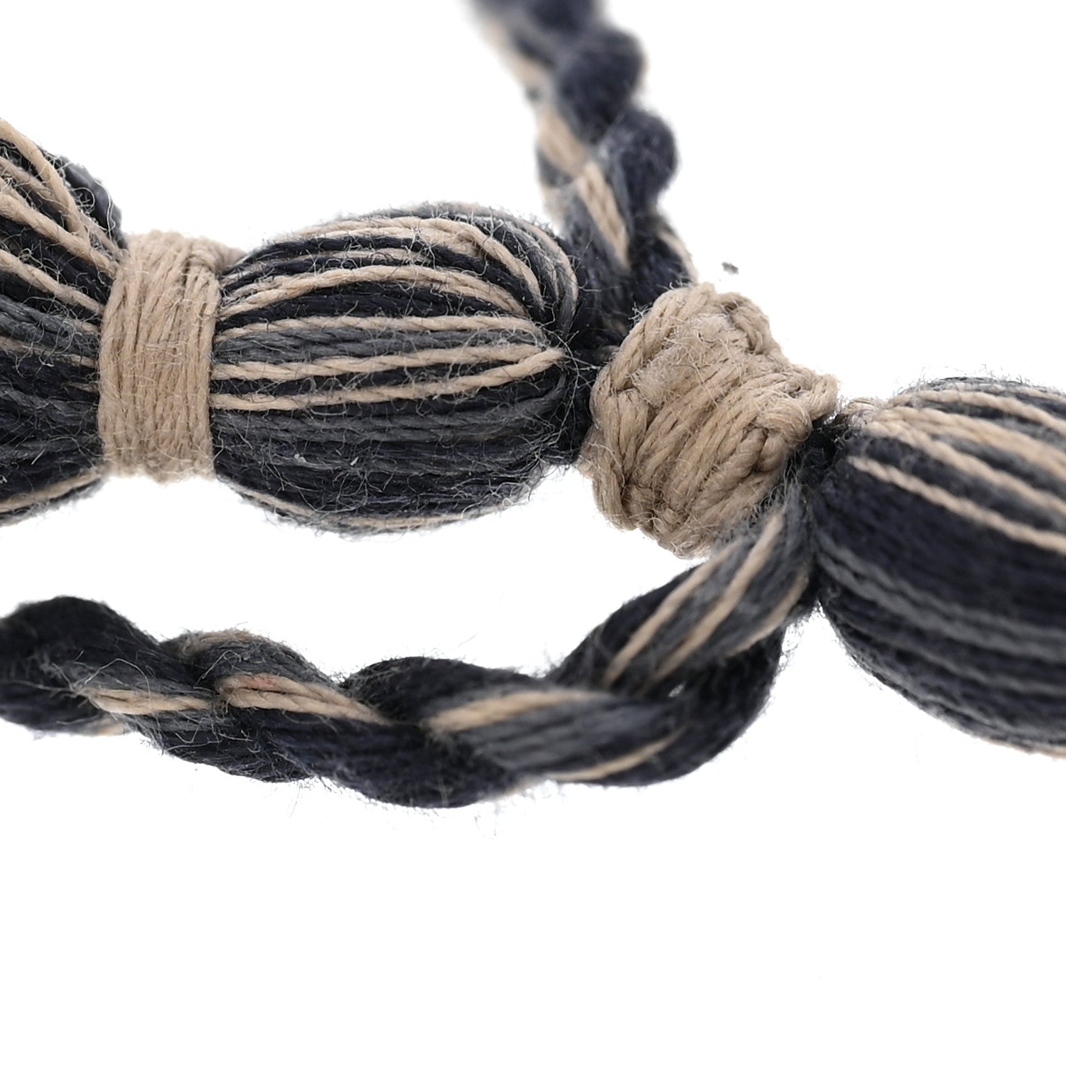 Christian Dior Woven Cotton J'Adior Friendship Bracelet Navy