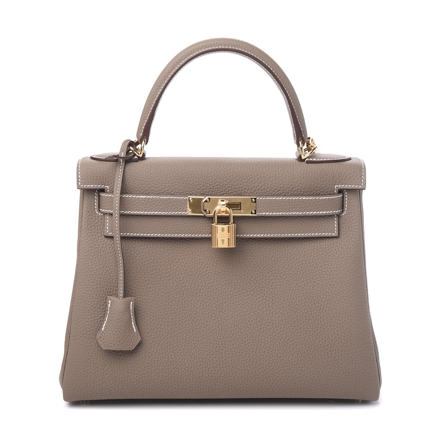 Hermes Togo Kelly Retourne 28 Etoupe 1 of 10