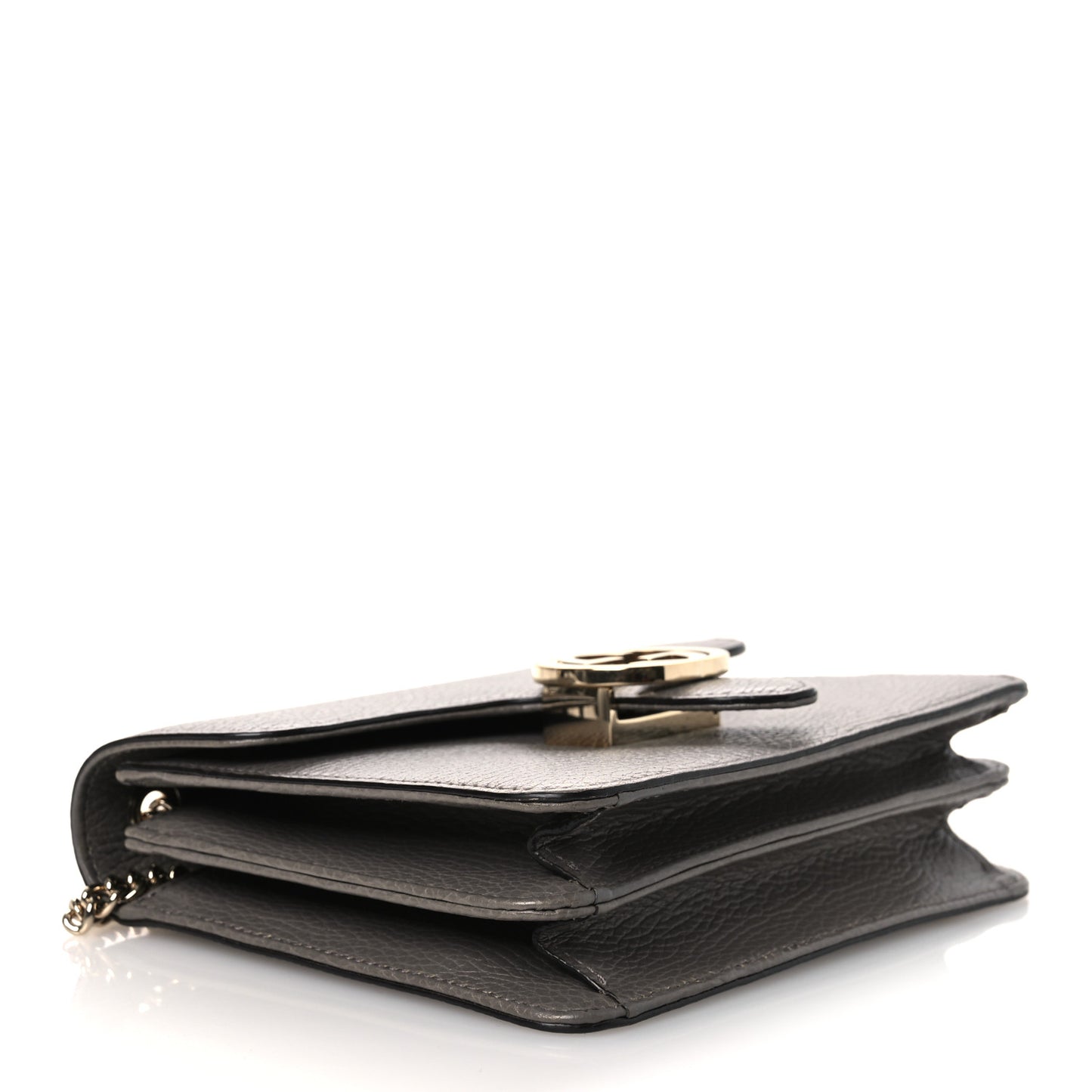 Dollar Calfskin Small Interlocking G Shoulder Bag Loess