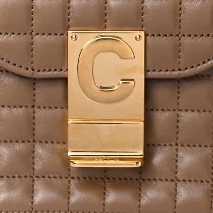 Celine Calfskin Quilted Medium C Bag Camel 15 of 15