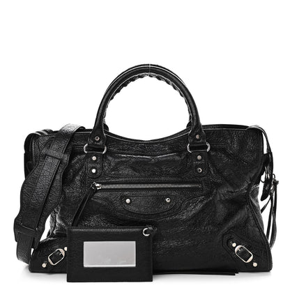 Balenciaga Agneau Classic Silver Hardware City Black 1 of 10
