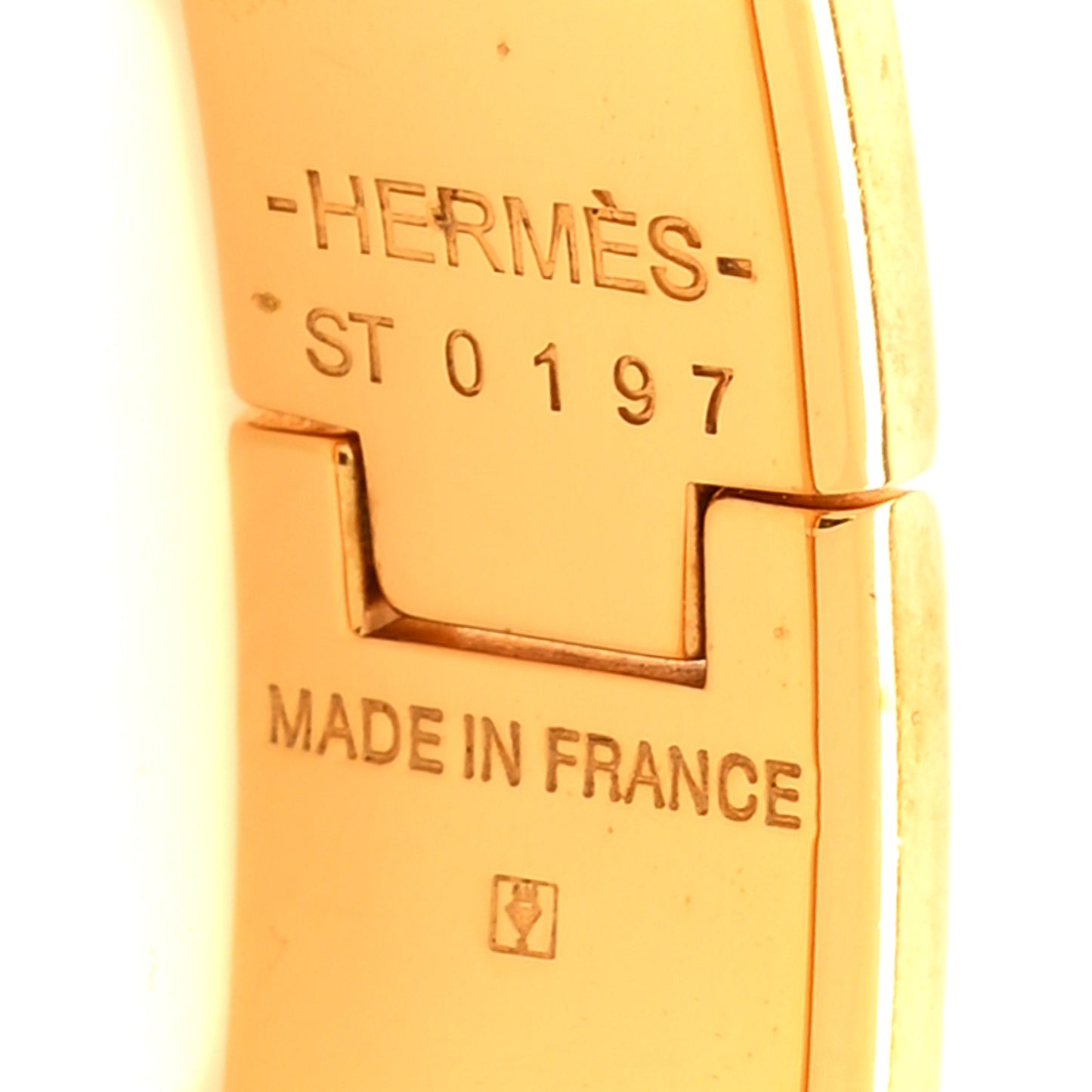 Enamel Narrow Clic Clac H Bracelet PM Rouge Corail