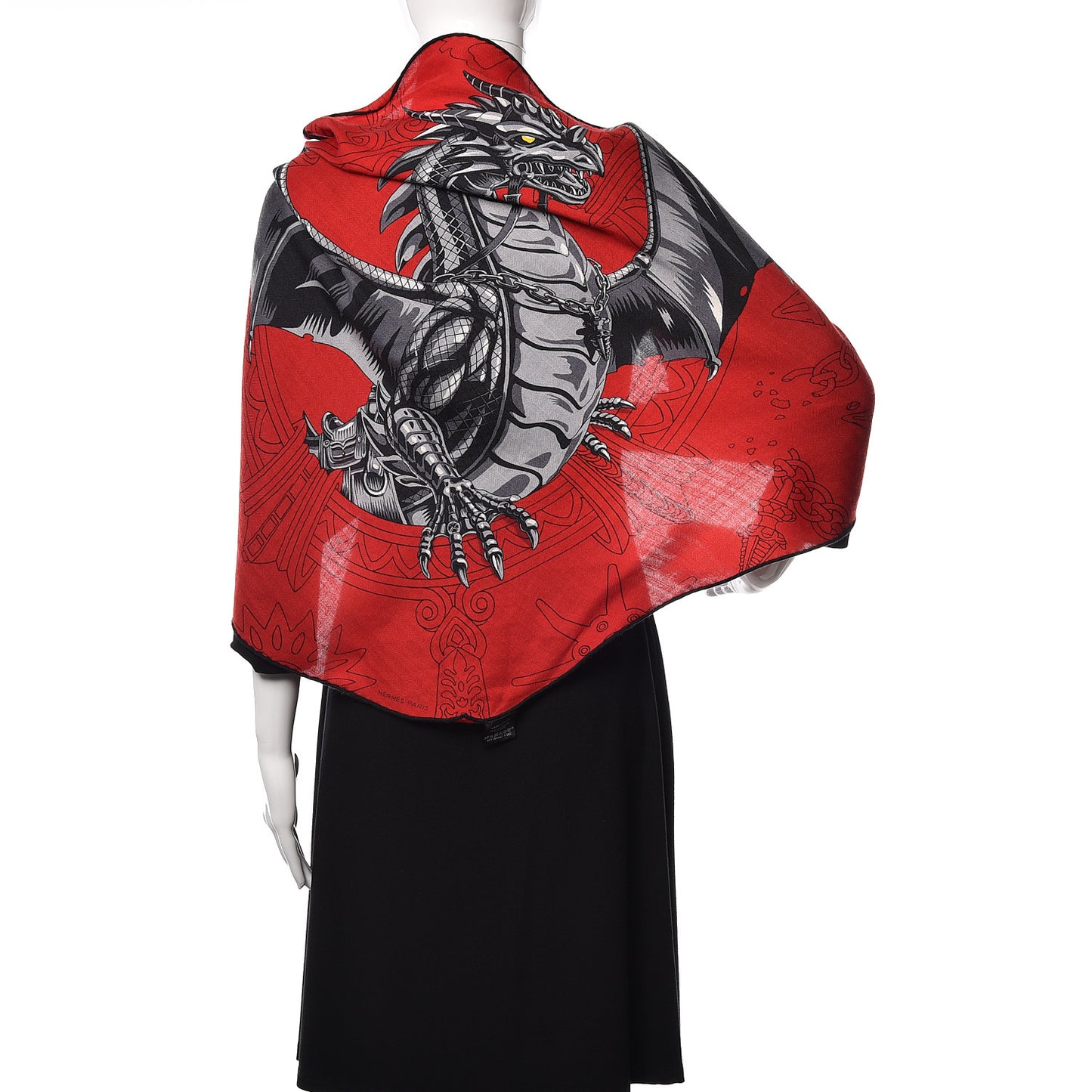 Cashmere Silk Dragon Triangle Shawl