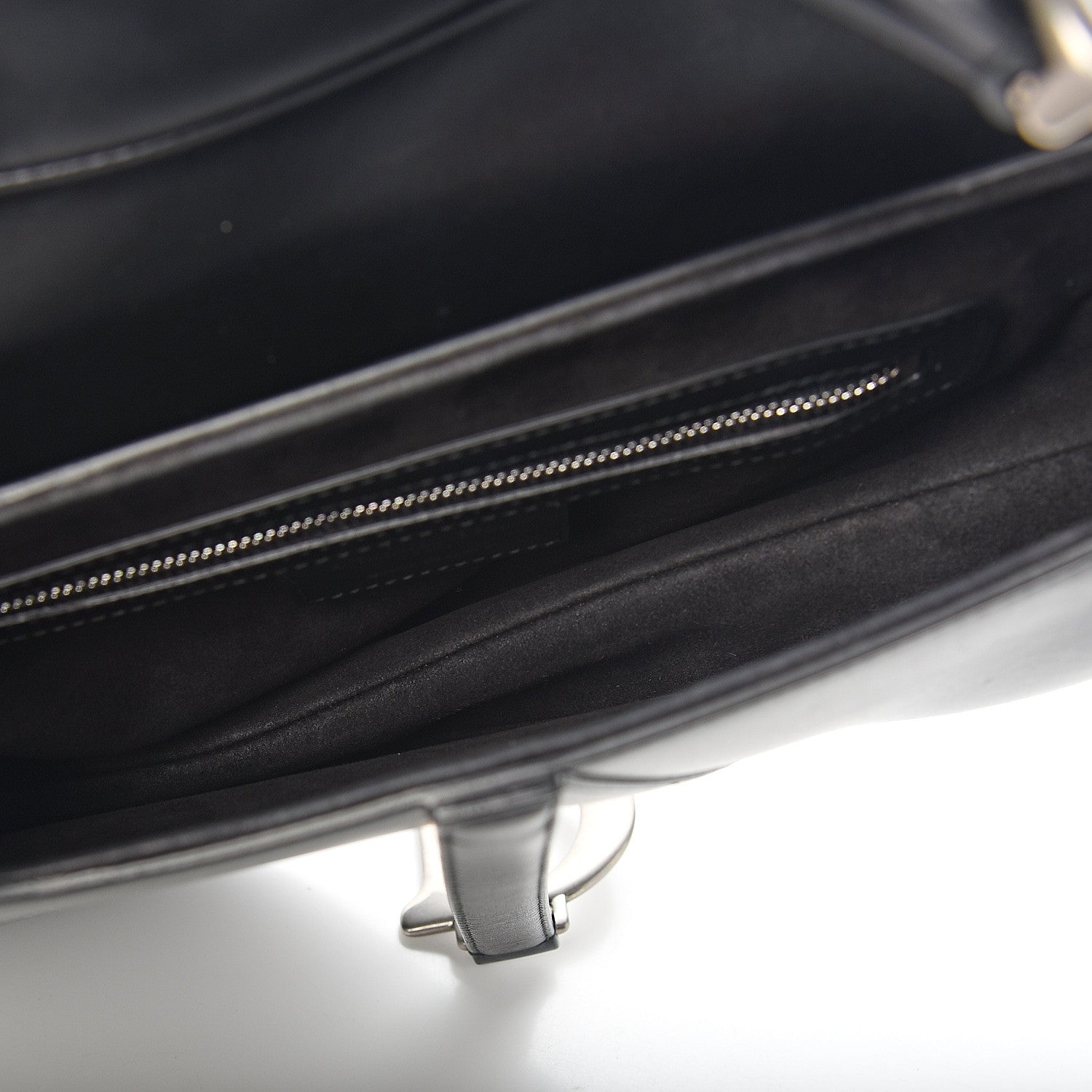 Christian Dior Calfskin Saddle Bag Black 4 of 11