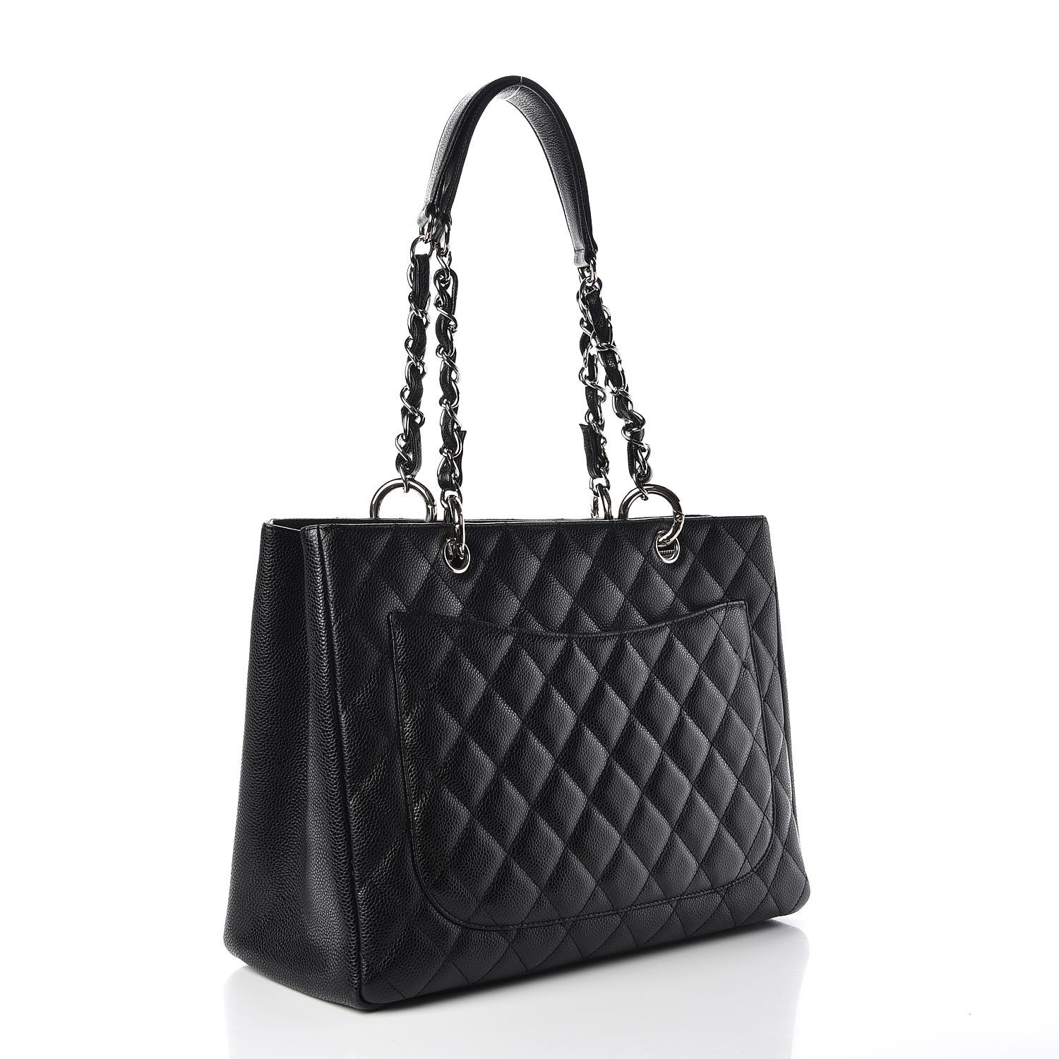 Chanel Caviar Quilted Grand Shopping Tote GST Black 3 of 8