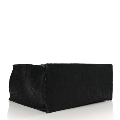 Christian Dior Oblique Calfskin Embossed Large Book Tote Black 4 of 11