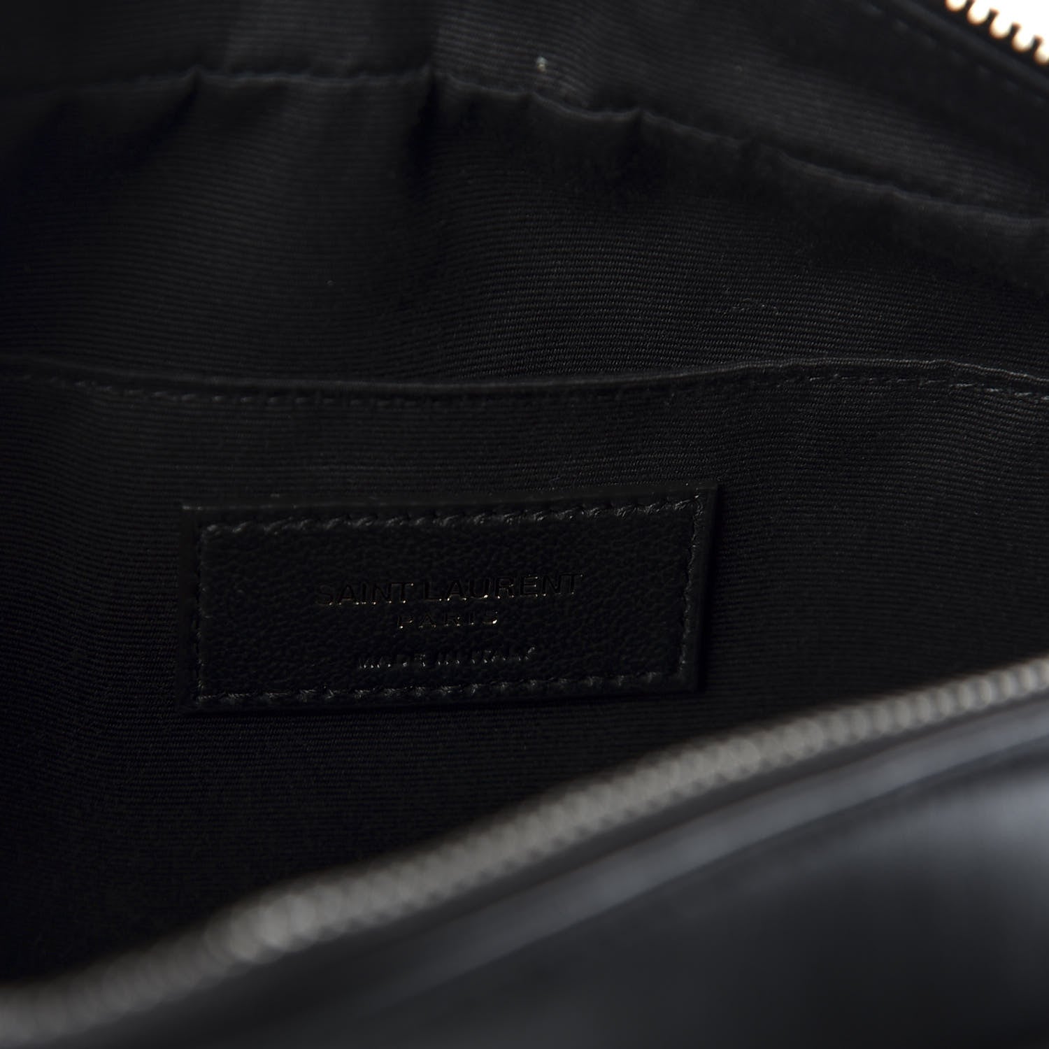Saint Laurent Calfskin Matelasse Monogram Lou Camera Bag Black 7 of 9