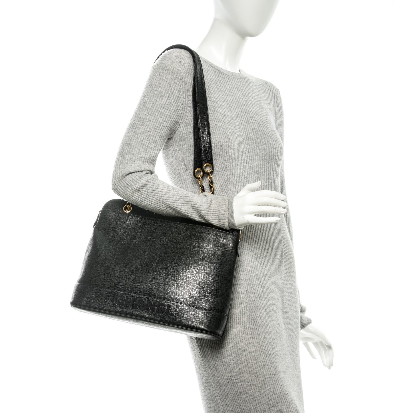 Caviar Shoulder Bag Black