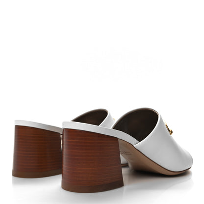 Hermes Calfskin Camilla Mules 39.5 White 4 of 9