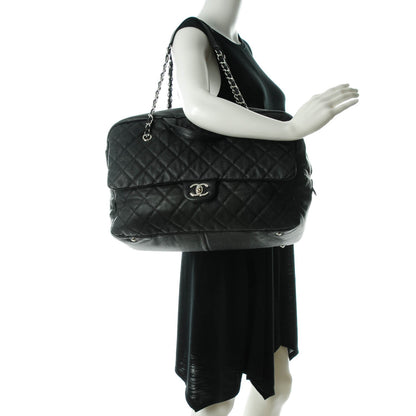 Chanel Caviar Quilted Travel Flap Tote Black 2 of 7