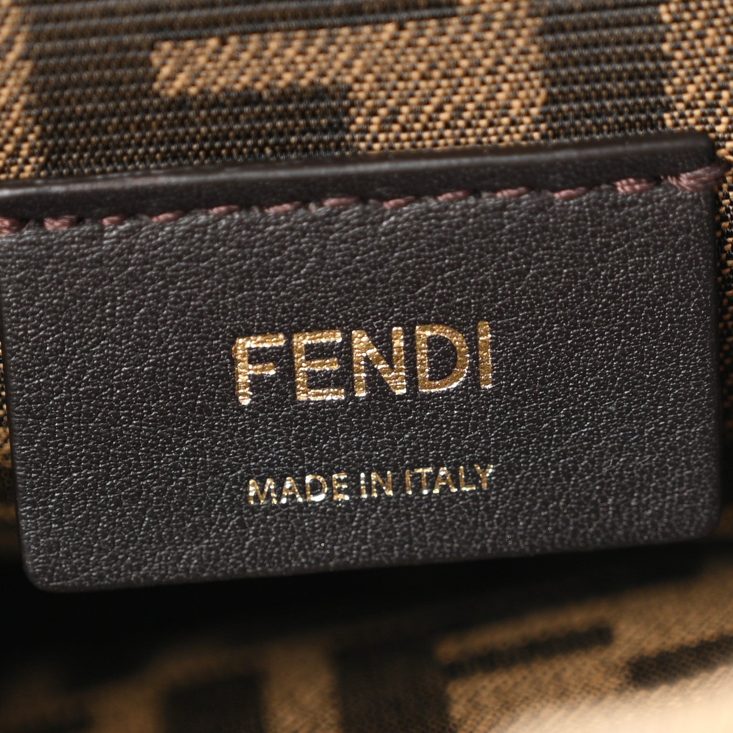 Fendi Vitello Grace Jacquard FF Backpack Brown 6 of 10