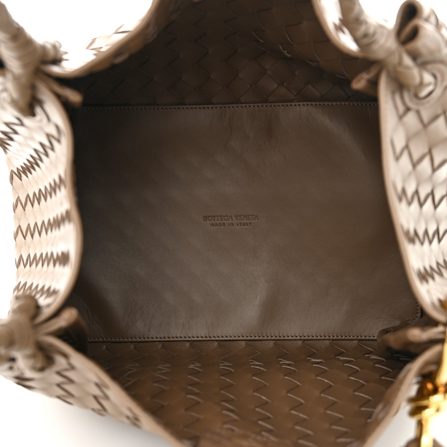 Bottega Veneta Nappa Intrecciato Large Andiamo Parachute Shoulder Bag Pinecone 6 of 10