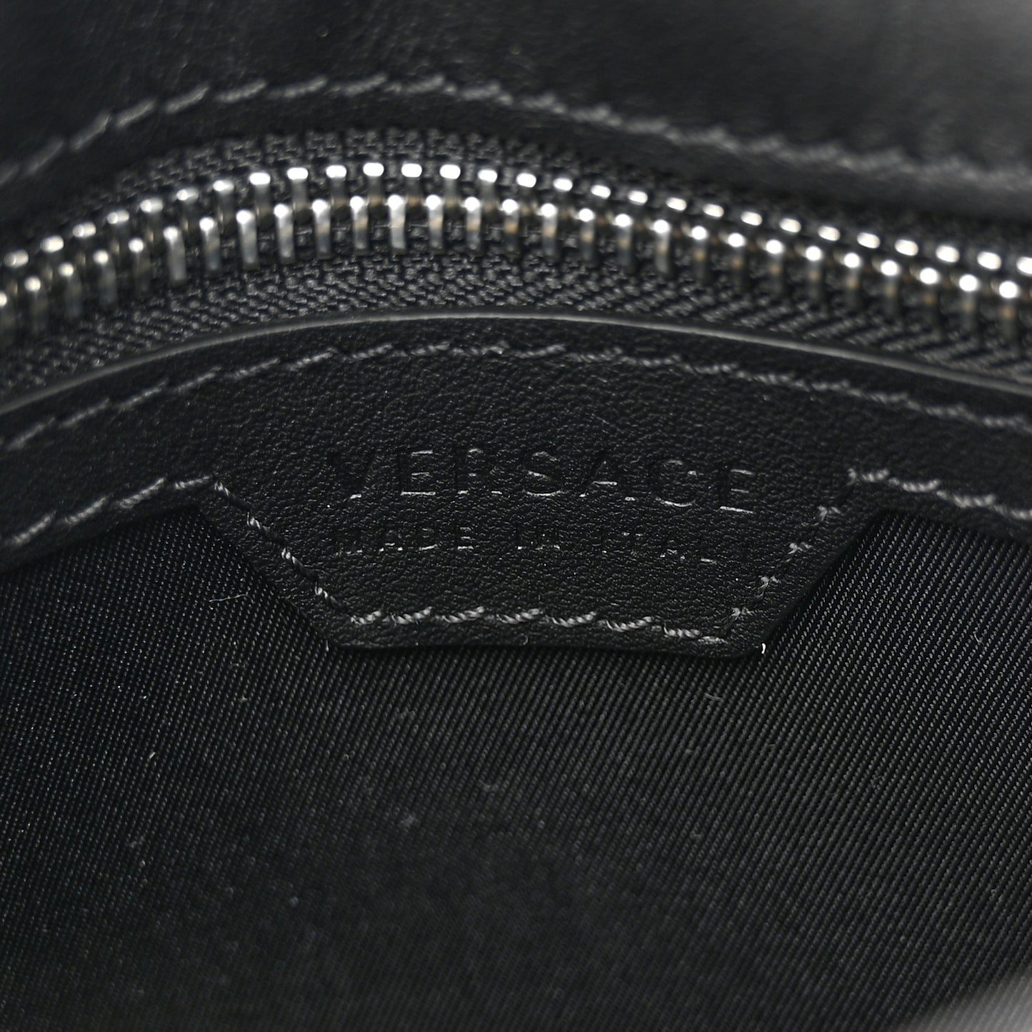 Calfskin Small Biker Chain Satchel Black