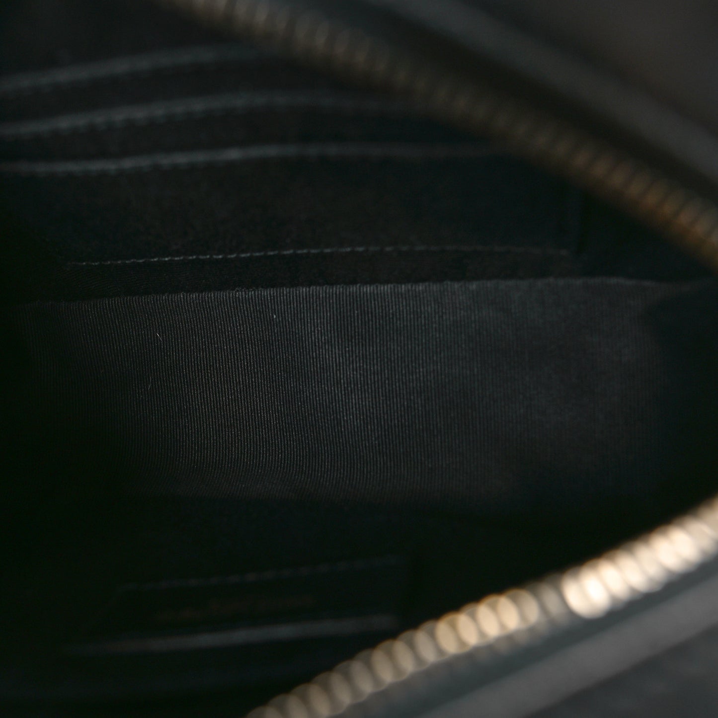 SAINT LAURENT Calfskin Matelasse Monogram Lou Belt Bag Dark Smog