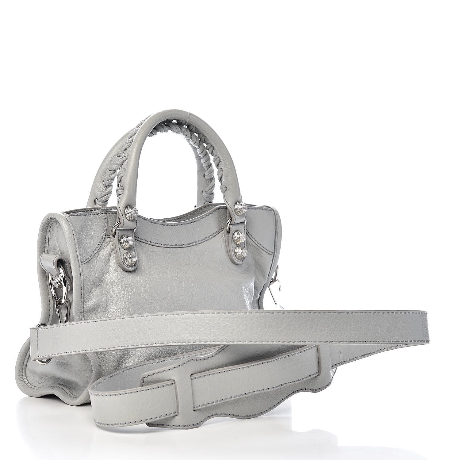Balenciaga Agneau Giant 12 Silver Hardware Mini City Gris Glace 3 of 10