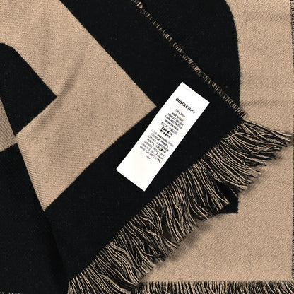 Burberry Wool Jacquard Logo Scarf Archive Beige 4 of 4