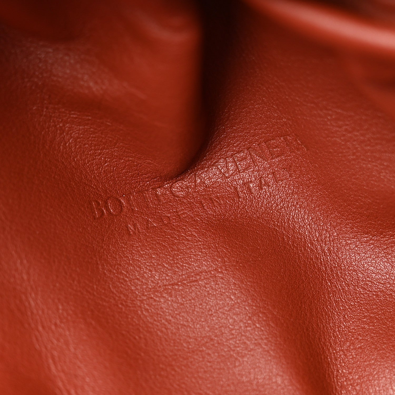 Bottega Veneta Smooth Butter Calf The Pouch Oversized Clutch Rust 6 of 10