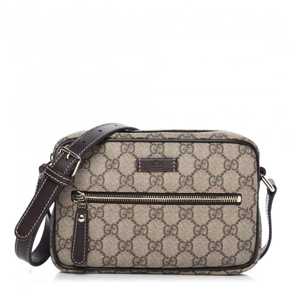 Gucci GG Plus Monogram Small Shoulder Bag Dark Brown 1 of 10