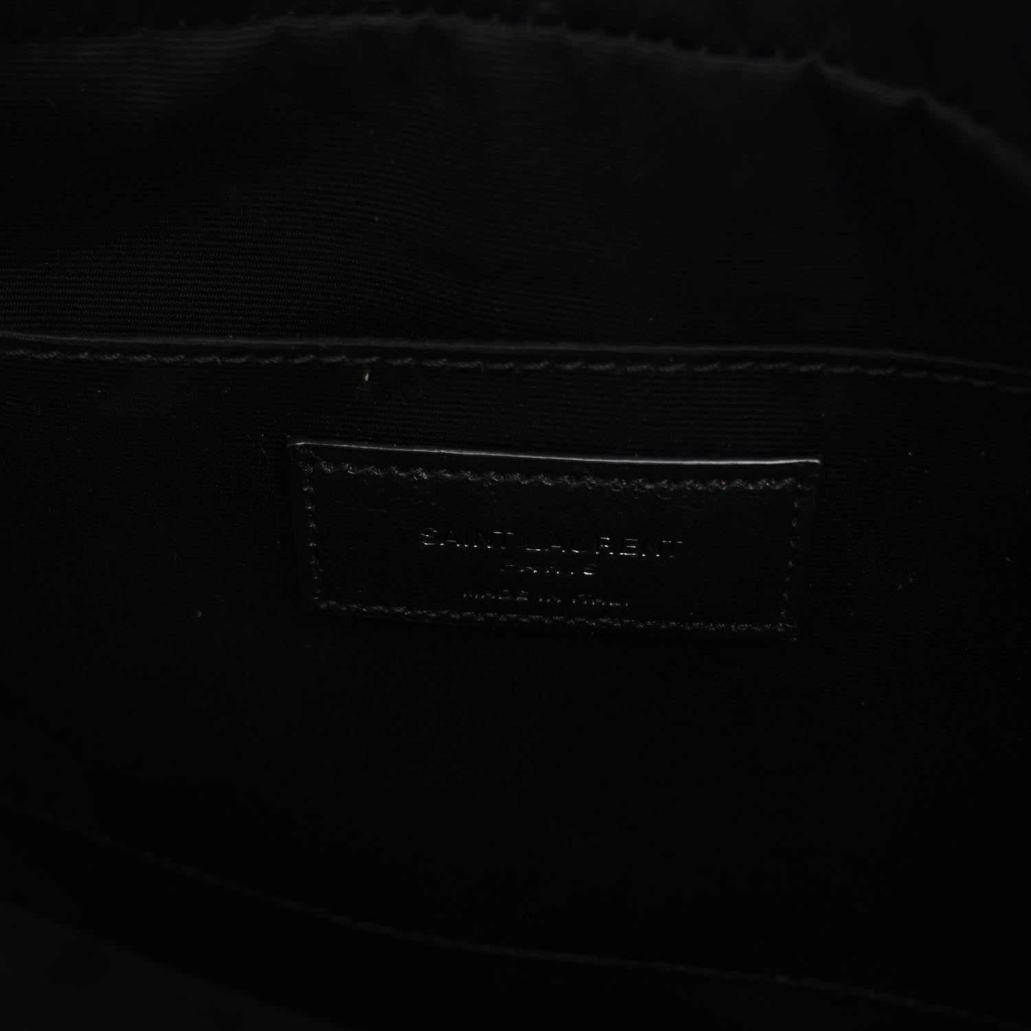 Saint Laurent Calfskin Matelasse Monogram Lou Camera Bag Black 6 of 9