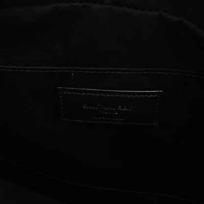 Saint Laurent Calfskin Matelasse Monogram Lou Camera Bag Black 6 of 9