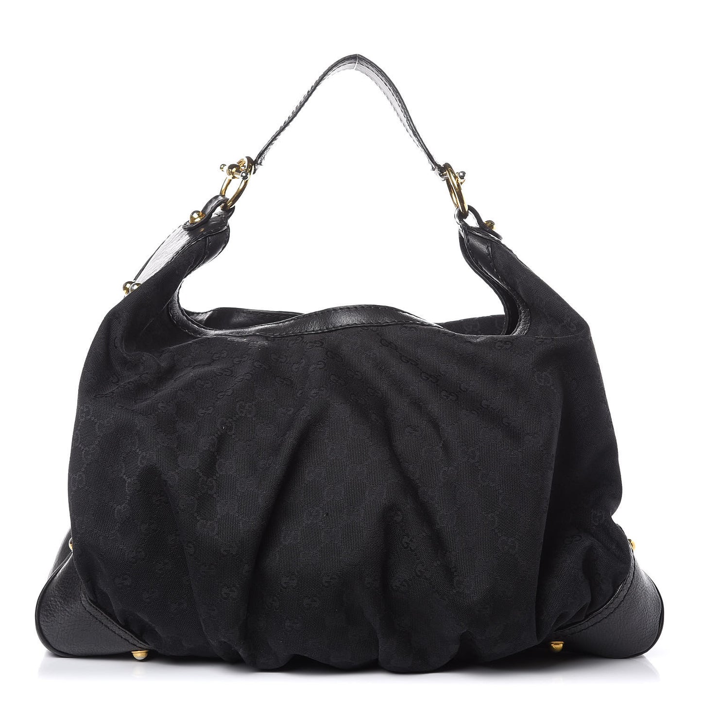 Monogram Large Jockey Hobo Black
