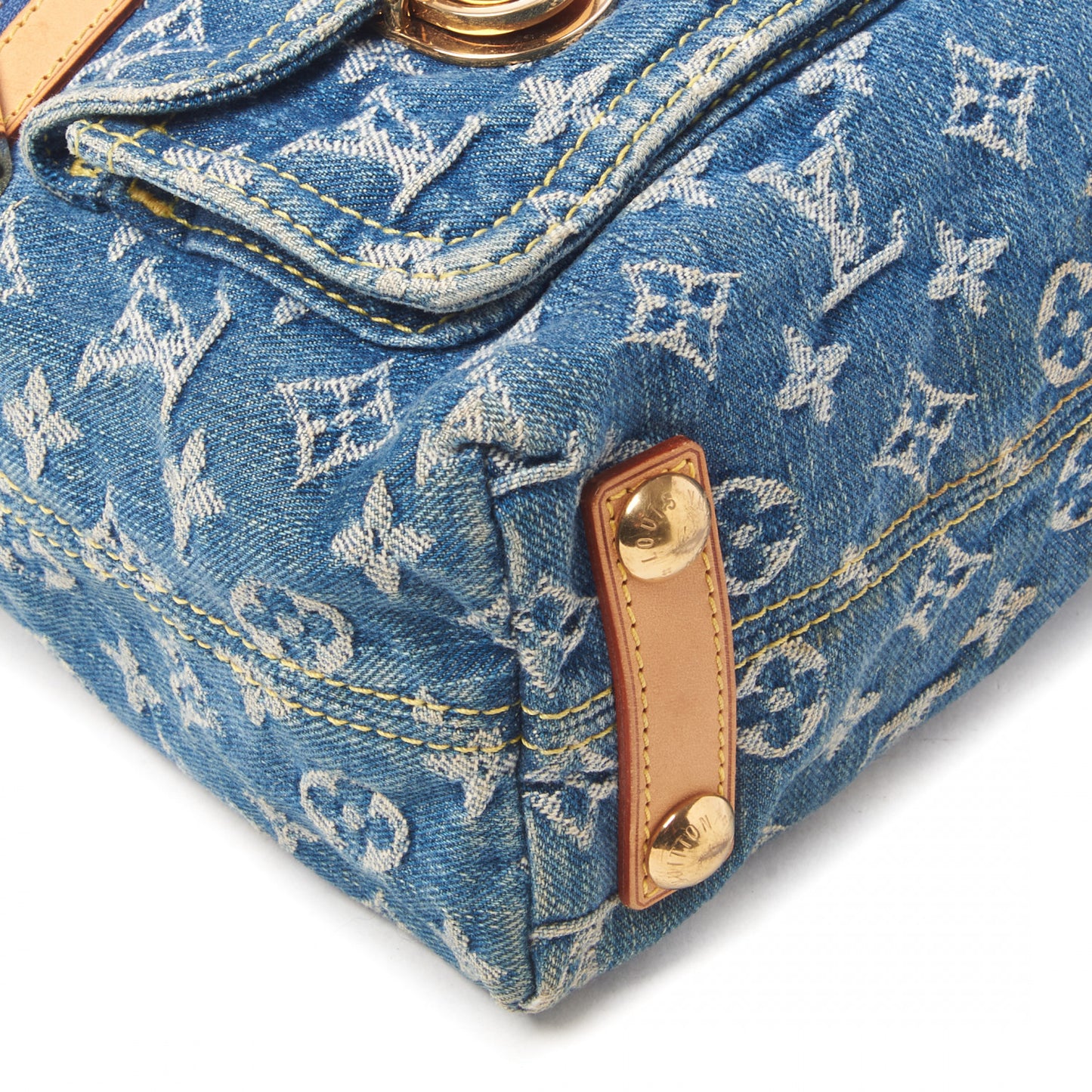 Monogram Denim Baggy PM Blue